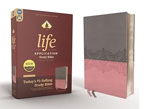 Immagine del venditore per Life Application Study Bible : New International Version, Gray/Pink, Leathersoft, Red Letter Edition venduto da GreatBookPrices