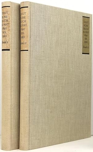 Bild des Verkäufers für Deutsche Buchkunst 1890 bis 1960. 2 Bände. zum Verkauf von Sächsisches Auktionshaus & Antiquariat