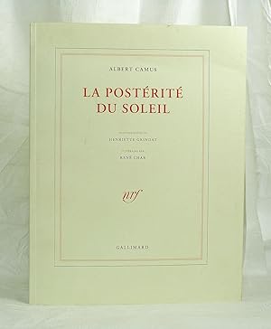 Image du vendeur pour La postrit du soleil mis en vente par Librairie KOEGUI