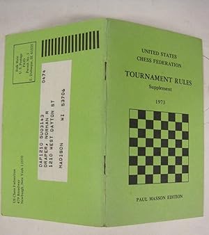 Imagen del vendedor de United States Chess Federation tournament rules: supplement, 1973. a la venta por Stony Hill Books