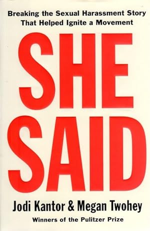 Seller image for She Said for sale by CatchandReleaseBooks