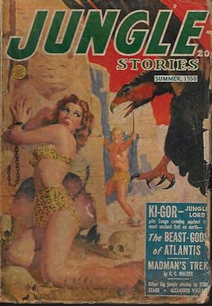 Image du vendeur pour JUNGLE Stories: Summer (May-July) 1950 ("The Beast-Gods of Atlantis") mis en vente par Books from the Crypt