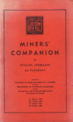 Miners' Companion in English, Afrikaans and Fanakalo