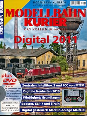 Image du vendeur pour Eisenbahn Kurier Modellbahn-Kurier Heft 34: Digital 2011 (ohne DVD!). mis en vente par Versandantiquariat  Rainer Wlfel