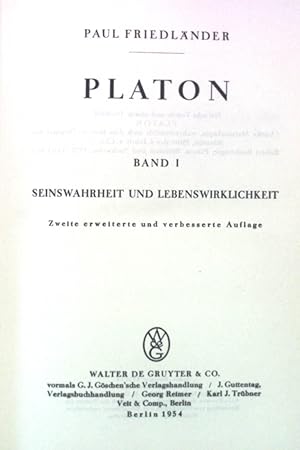 Friedlander Platon Used Abebooks Friedlander Platon Used Abebooks