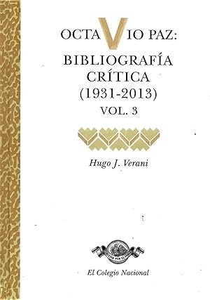 Bild des Verkufers fr OCTAVIO PAZ: BIBLIOGRAFA CRTICA, 3 VOLS. zum Verkauf von ARTELETRASTUDIO