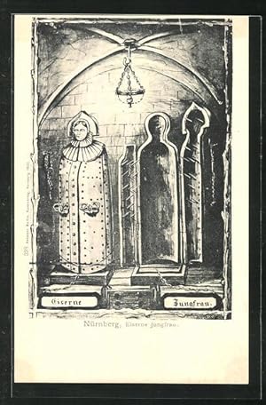 Bild des Verkäufers für Ansichtskarte Nürnberg, Die eiserne Jungfrau, Bestrafung, Jura zum Verkauf von Bartko-Reher