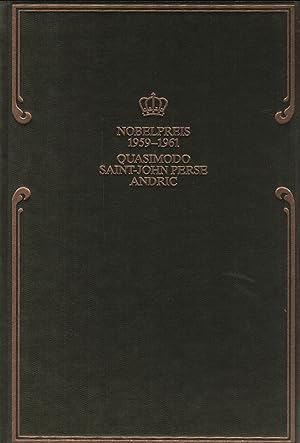 Image du vendeur pour Nobelpreis fr Literatur 1959-1961 ; 1.,Quasimodo : Gedichte, 2., Saint-John Perse : Seemarken, 3., Andric : Wesire und Konsuln (3 Werke in einem Buch mis en vente par Schrmann und Kiewning GbR