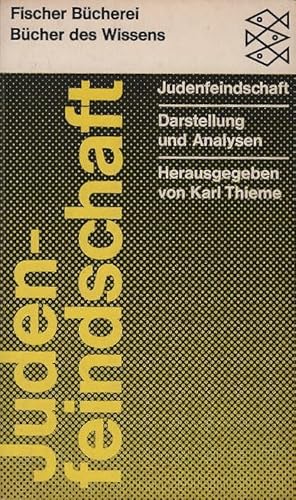 Imagen del vendedor de Judenfeindschaft : Darstellung u. Analysen. Hrsg. von Karl Thieme / Fischer Bcherei ; 524; Teil von: Anne-Frank-Shoah-Bibliothek a la venta por Schrmann und Kiewning GbR