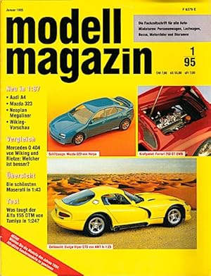 Bild des Verkufers fr Modell Magazin. Januar (1), 1995. Fachzeitschrift fr alle Autominiaturen : Personenwagen, Lastwagen, Busse, Motorrder und Dioramen zum Verkauf von Schrmann und Kiewning GbR