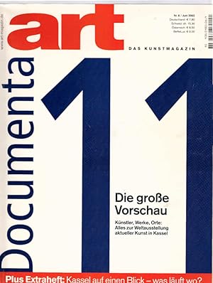 Art : das Kunstmagazin. Vorschau Documenta 11.