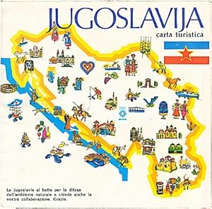 Jugoslavija : carta turistica (Panoramakarte) / Gorenjski Tisk,Kranj