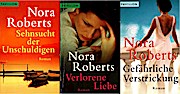 Seller image for 3 Bcher Nora Roberts : Sehnsucht der Unschuldigen ; Verlorene Liebe ; Gefhrliche Verstrickuge for sale by Schrmann und Kiewning GbR