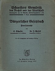 Seller image for Brgerliches Gesetzbuch; Teil : Familienrecht for sale by Schrmann und Kiewning GbR