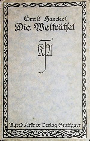 Seller image for Die Weltrtsel. Gemeinverstndliche Studien ber monistische Philosophie. for sale by Schrmann und Kiewning GbR