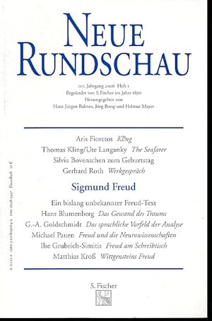 Immagine del venditore per Neue Rundschau. 117. Jg. 2006. Heft 1. Sigmund Freud. venduto da Fundus-Online GbR Borkert Schwarz Zerfa