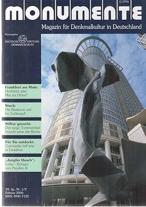 Nr. 1/2. 2000. Monumente. Magazin für Denkmalkultur in Deutschland. 10. Jahrgang.