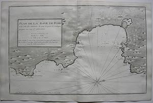 Bild des Verkufers fr Plan de la Baye de Rose et des Cotes des environs de puisle port de Cadequi jusques au Cap St. Sebastien. zum Verkauf von Antiquariat Werner Steinbei