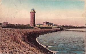 Bild des Verkufers fr Nordseebad Cuxhaven. Leuchtturm mit Seepavillon. Ansichtskarte in farbigem Lichtdruck. Abgestempelt Cuxhaven 1903. zum Verkauf von Antiquariat Heinz Tessin