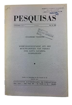 Immagine del venditore per Schmuckgegenstande aus den Muschelbergen von Parana und Santa Catarina, Sudbrasilien venduto da McBlain Books, ABAA