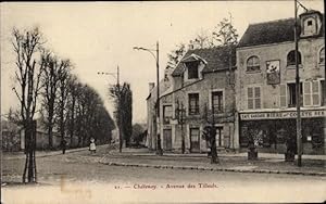 Ansichtskarte / Postkarte Châtenay Malabry Hauts de Seine, Avenue des Tilleuls, Cafe Gascard Biere