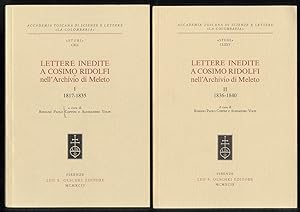 Bild des Verkufers fr Lettere inedite a Cosimo Ridolfi nell'Archivio di Meleto. I: 1817-1835 [- II: 1836-1840]. zum Verkauf von Libreria Oreste Gozzini snc