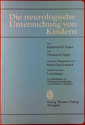 Image du vendeur pour Die neurologische Untersuchung von Kindern mis en vente par biblion2