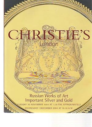 Christies 2004 Important Silver, Russian Works of Art