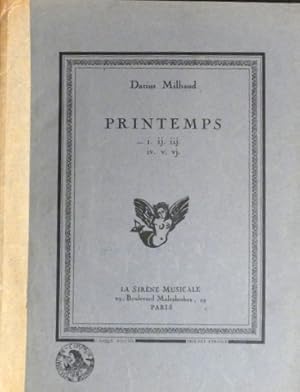 Bild des Verkufers fr Printemps pour piano.Premier cahier zum Verkauf von Paul van Kuik Antiquarian Music