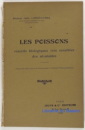 Immagine del venditore per Les poissons ractifs biologiques trs sensibles des alcalodes venduto da Librairie du Bassin