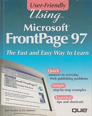 Immagine del venditore per Frontpage 97 Using Microsoft venduto da Ye Old Bookworm