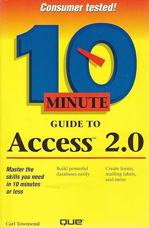 Bild des Verkufers fr 10 Minute Guide to Access 2.0 zum Verkauf von Ye Old Bookworm