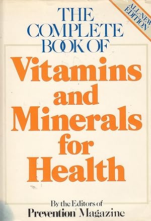 Seller image for The Complete Book of Vitamins and Minerals for Health for sale by Ye Old Bookworm