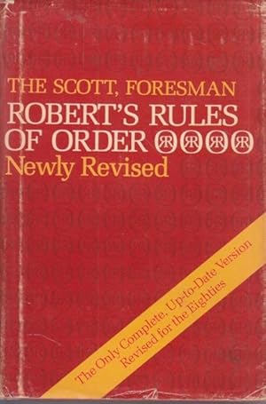 Bild des Verkufers fr Robert's Rules of Order zum Verkauf von Ye Old Bookworm
