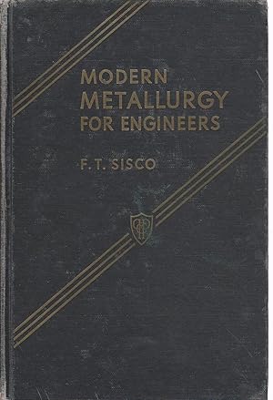 Bild des Verkufers fr Modern Metallurgy for Engineers zum Verkauf von Ye Old Bookworm