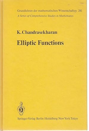 Image du vendeur pour Elliptic Functions mis en vente par Ye Old Bookworm