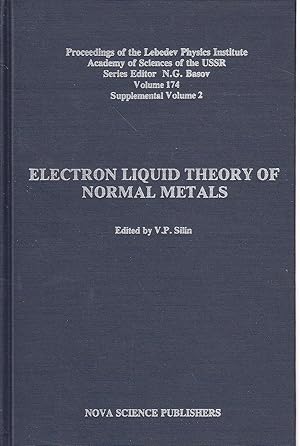 Imagen del vendedor de Electron Liquid Theory of Normal Metals a la venta por Ye Old Bookworm