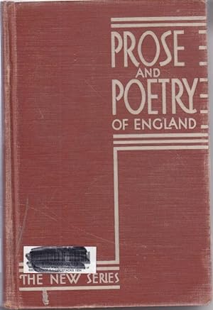 Image du vendeur pour Prose and Poetry of England Including a History of English Literature mis en vente par Ye Old Bookworm