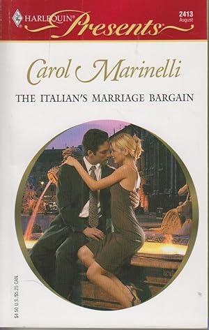 Imagen del vendedor de The Italian's Marriage Bargain a la venta por Ye Old Bookworm
