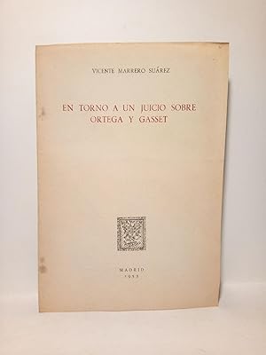 Imagen del vendedor de En torno a un juicio sobre Ortega y Gasset a la venta por Librera Miguel Miranda