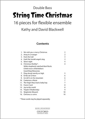 Seller image for String Time Christmas : 16 Pieces for Flexible Ensemble - Double Bass Book for sale by GreatBookPrices