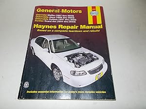 Imagen del vendedor de General Motors: Chevrolet Malibu, Oldsmobile Alero & Cutlass, and Pontiac Grand Am (1997 - 2003) (Haynes Repair Manual (Paperback)) a la venta por Paradise Found Books