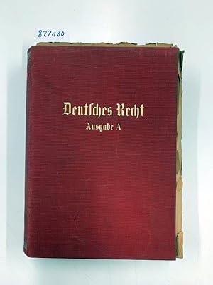 Deutsches Recht 9. Jahrgang 1939 Heft 1/2-24 Zentralorgan des National-Sozialistischen Rechtswahr...