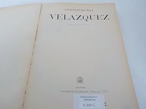Bild des Verkufers fr Velazquez zum Verkauf von Antiquariat Bookfarm