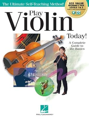 Bild des Verkufers fr Play Violin Today! Beginner's Pack : Levels 1 & 2: A Complete Guide to the Basics zum Verkauf von GreatBookPrices