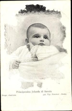 Bild des Verkufers fr Knstler Ansichtskarte / Postkarte Principessa Jolanda di Savoia, Portrait zum Verkauf von akpool GmbH