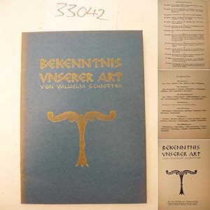 Bekenntnis unserer Art. Aus den Schriften der Artgemeinschaft