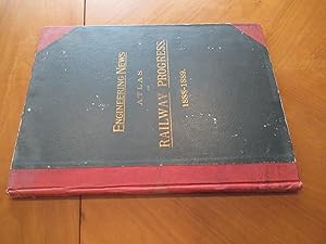 Engineering News Atlas Of Railway Progress 1888-1889 (With 4 Pp Color Insert Foldout With Six 4 P...