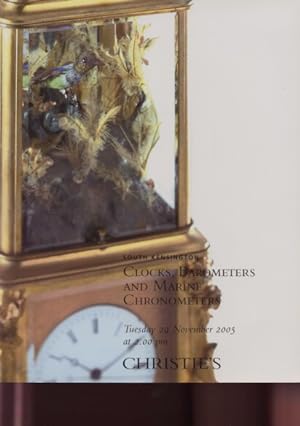 Christies 2005 Clocks, barometers & Marine Chronometers