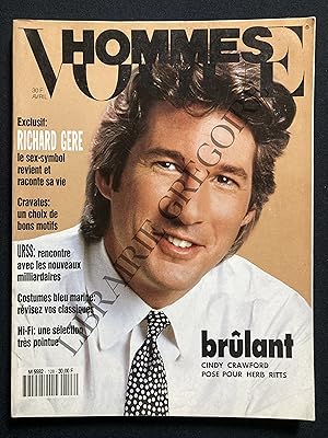 VOGUE HOMMES-N°128-AVRIL 1990-RICHARD GERE